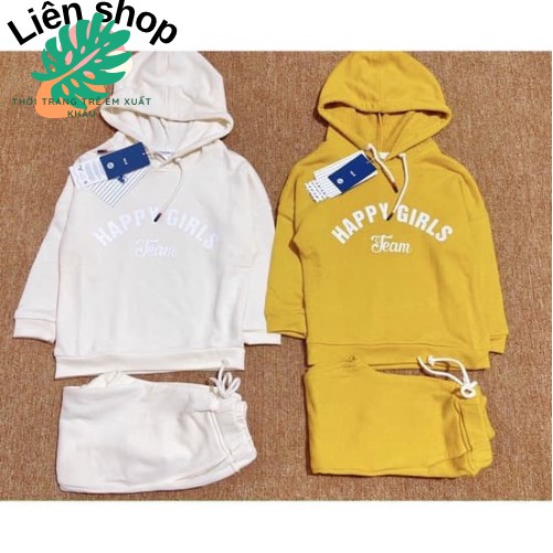 Bộ nỉ da cá size đại cho bé gái hàng VNXK