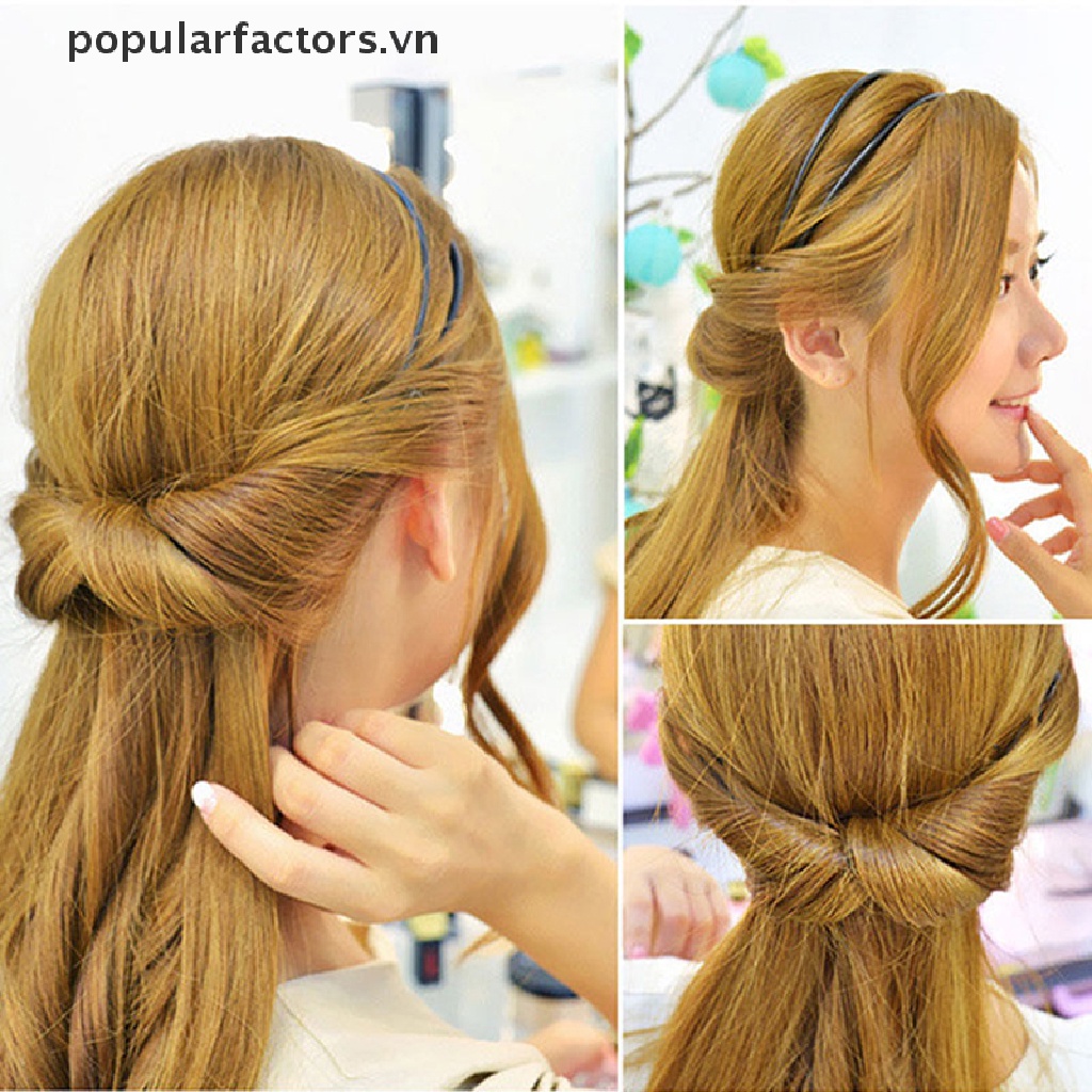 Dây Buộc Tóc Co Giãn Hai Lớp Thời Trang Cho Nữ