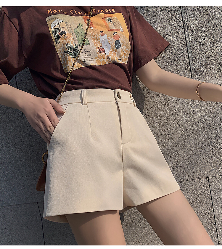 Quần Short Chữ A Lưng Cao Dáng Rộng Thời Trang Xuân Hè 2021 Cho Nữ | BigBuy360 - bigbuy360.vn