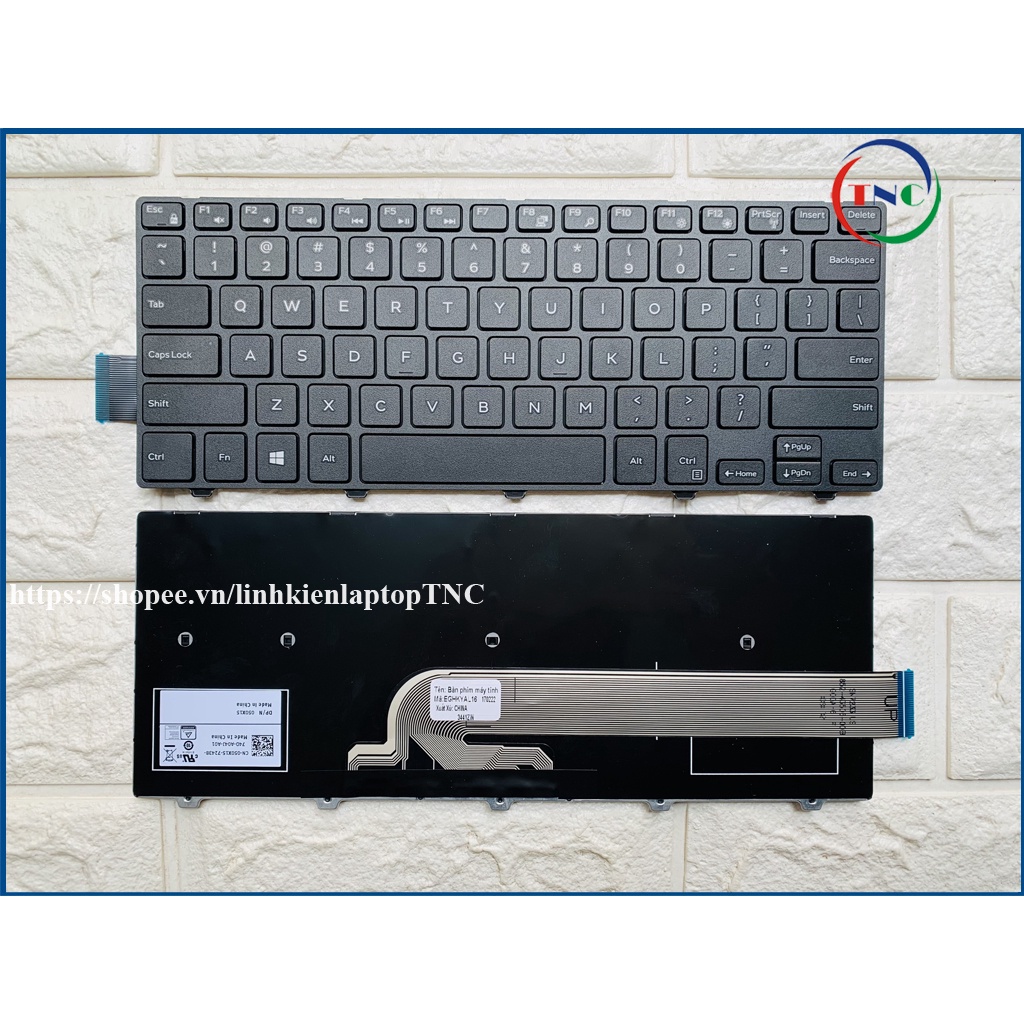 Bàn phím Laptop Dell 5447 5448 5442 5445 Backlit có đèn LED / Không Led Dell Inspiron 14 5000 series