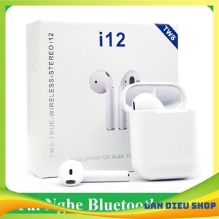 Tai Nghe Bluetooth Chính Hãng I12 Không Dây Nhét Tai Phụ Kiện Tai Nghe Điện Thoại IOS Và Android | landieu2354144
