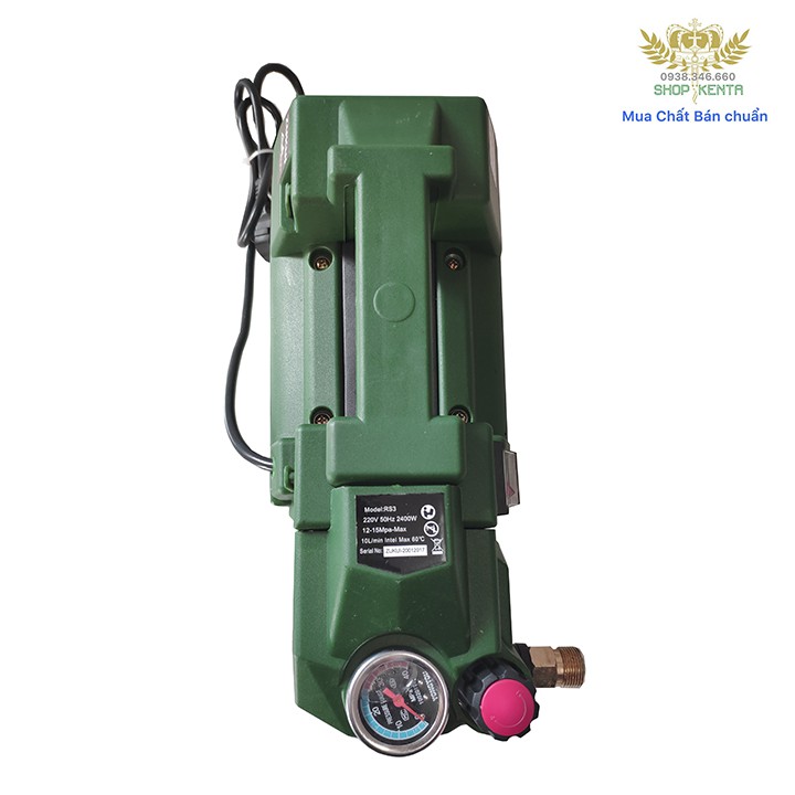 Máy xịt rửa xe chỉnh áp RS3 - 2400W - Tặng kèm bình bọt tuyết - Bảo hành 12 tháng