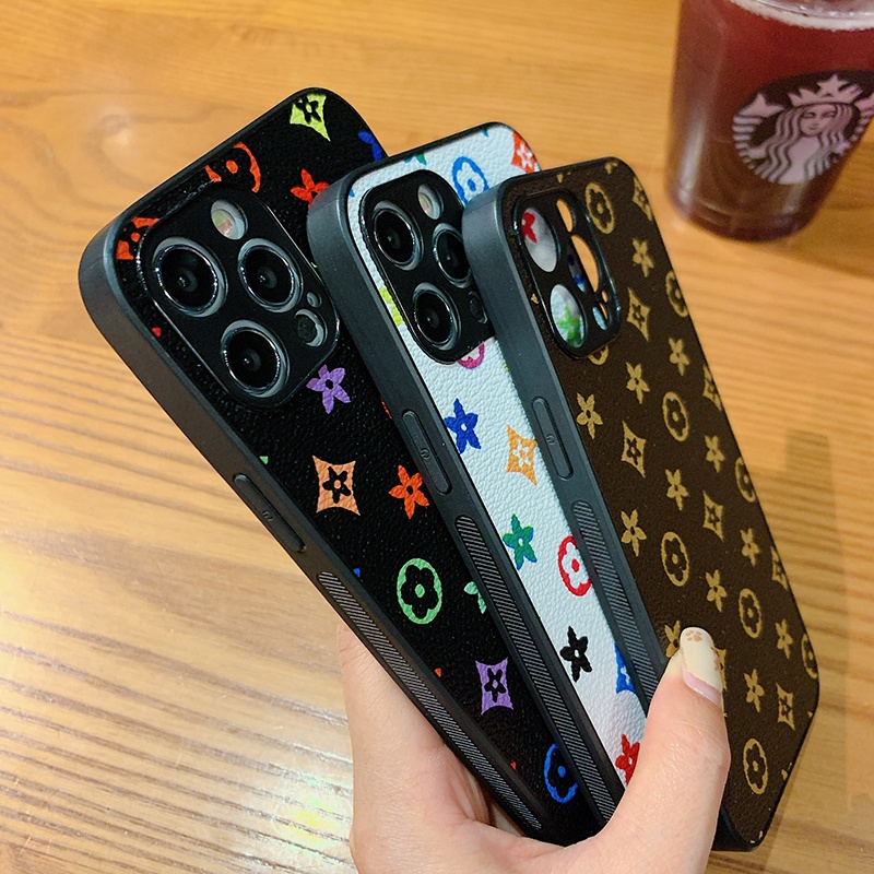 Ốp Điện Thoại Da Mềm Chống Sốc Thời Trang Cho iPhone 13 12 11 Pro Max XS XR X 8 7 6 6S Plus + SE 2020