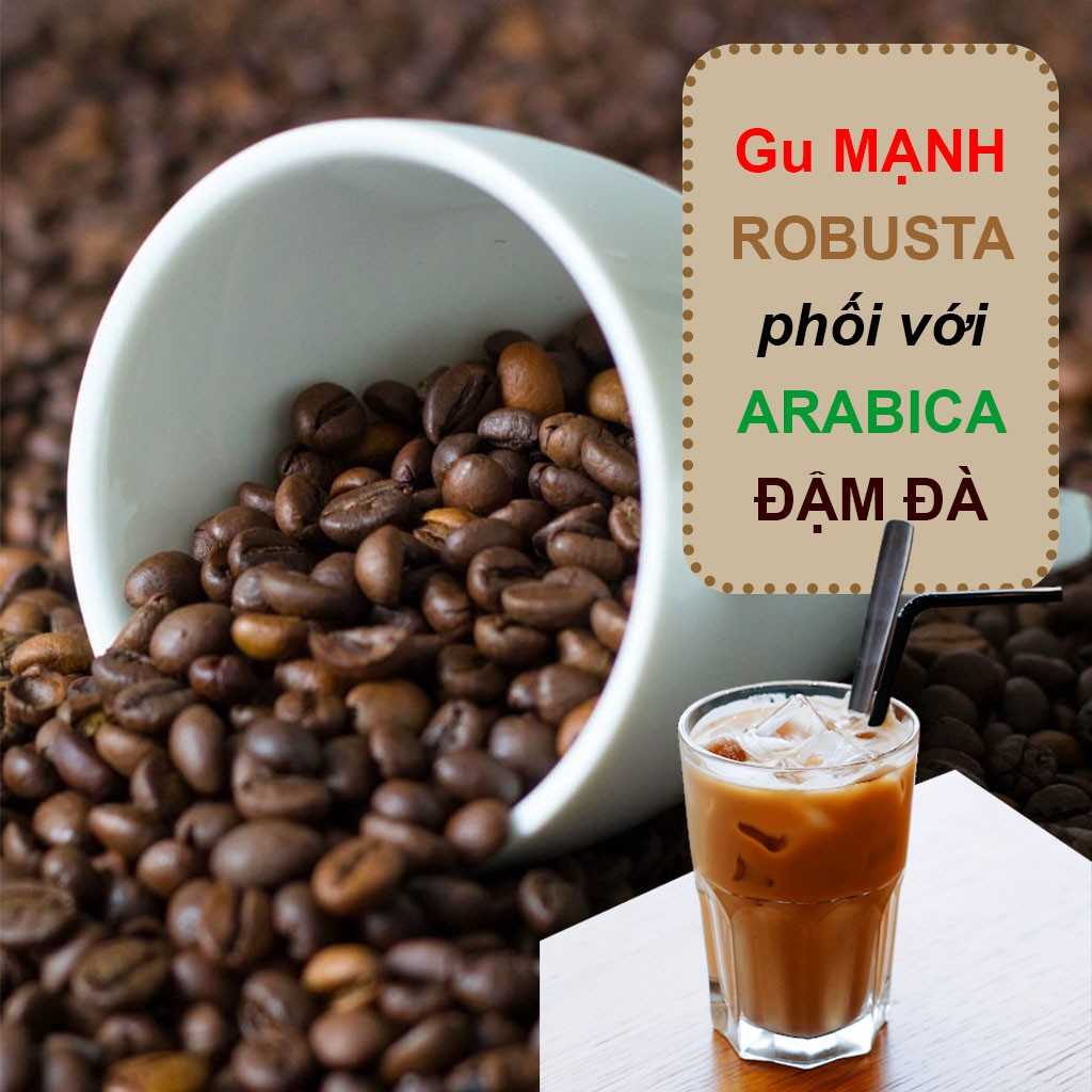 250g Cà phê nguyên chất Robusta Đậm Đà không pha trộn - Ca phe Minh Cuong có ít bơ | BigBuy360 - bigbuy360.vn
