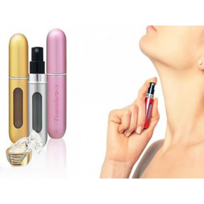 LỌ TRIẾT NƯỚC HOA,CHAI TRIẾT NƯỚC HOA MINI TỰ ĐỘNG VỎ NHÔM CAO CẤP
