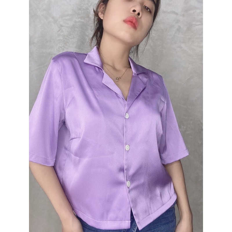 áo kí giả form over croptop