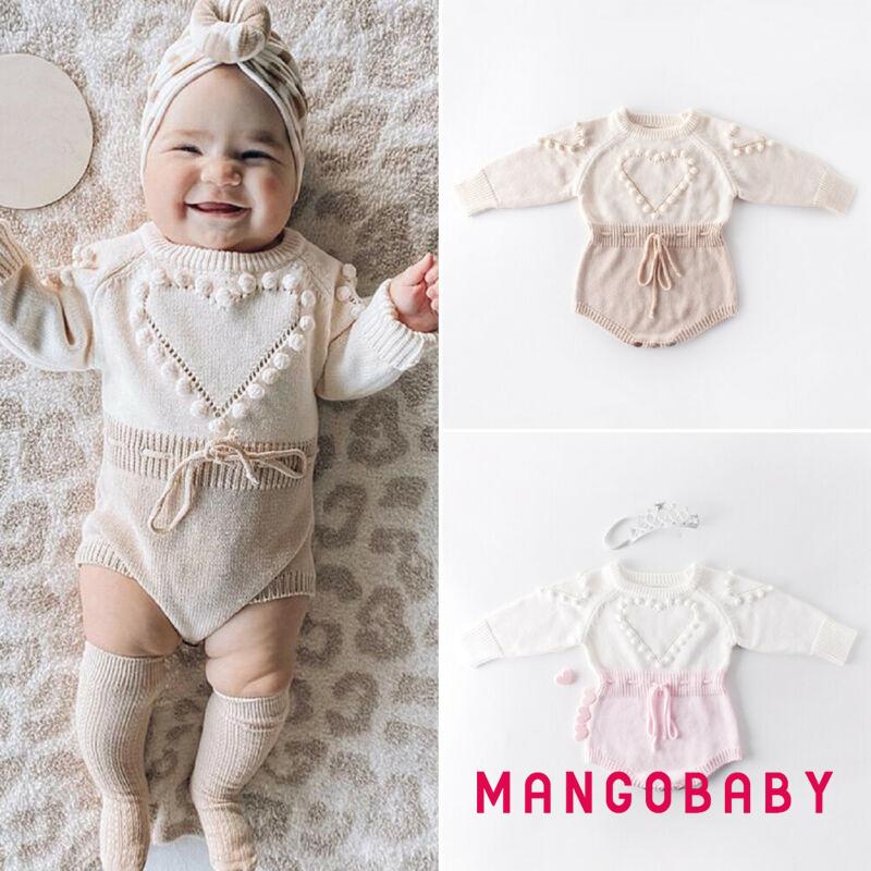 Jumpsuit Dệt Kim Phối Bèo Nhún Xinh Xắn Cho Bé Gái