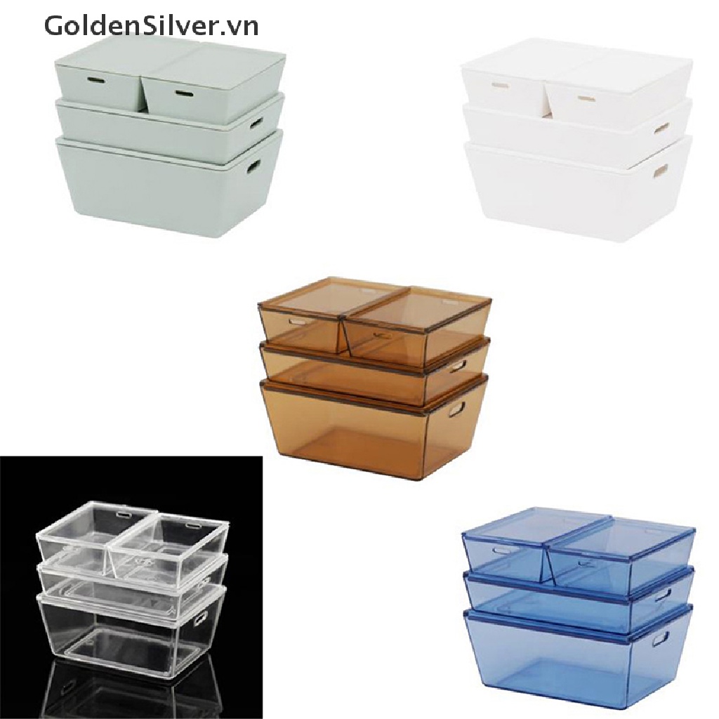 Set 4 Hộp Đựng Thức Ăn Tỉ Lệ 1: 12 Trang Trí Nhà Búp Bê