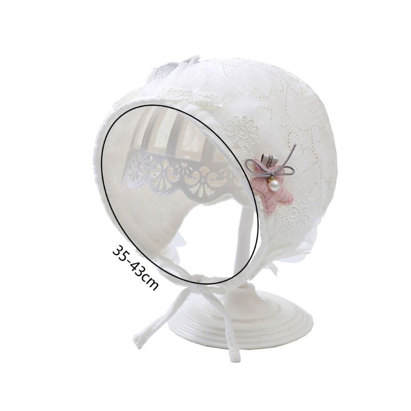 Nón Cotton Phối Ren Xinh Xắn Dành Cho Bé