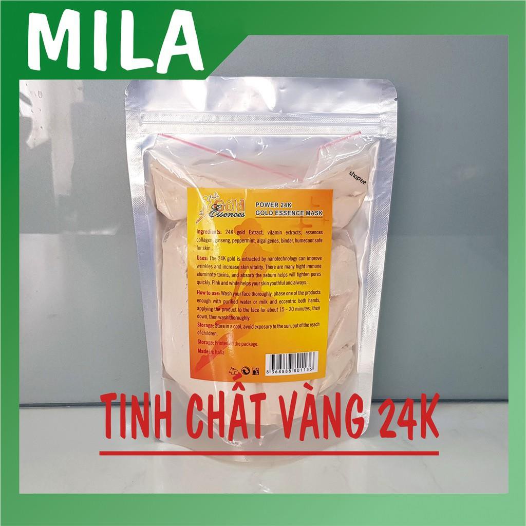 Bột collagen đắp mặt tinh chất Vàng 24k giúp da săn chắc, khỏe đẹp tự nhiên.