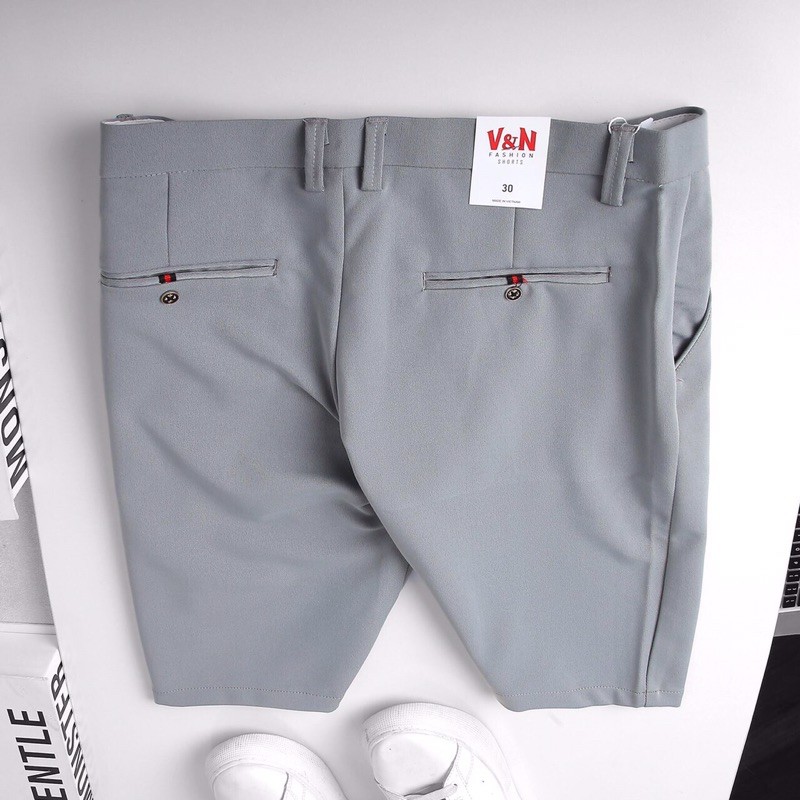 Quần short tây nam Gấu 194 vải kaki âu mềm mịn, co dãn nhẹ - form slimfit [ Có Big Size ] - SHORT