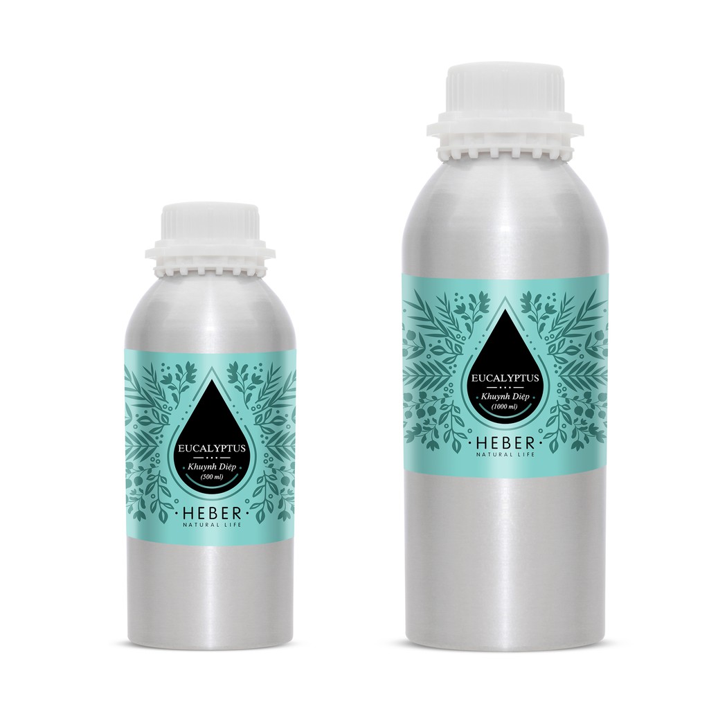 (Chai Lớn 500ml/1000ml)Tinh Dầu Khuynh Diệp Eucalyptus Heber Natural Life, Cao Cấp Nhập Khẩu, Thiên Nhiên Nguyên Chất