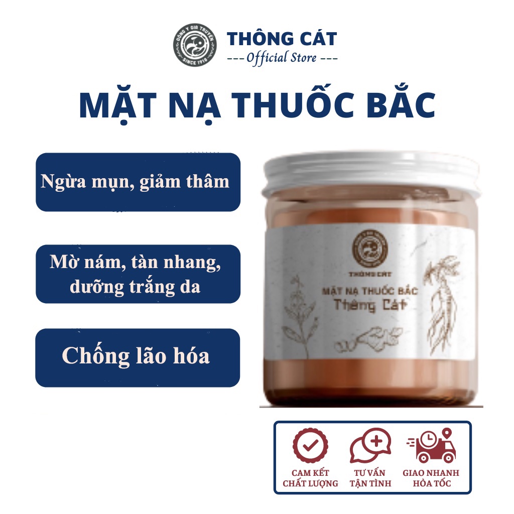 Bột mặt nạ thuốc bắc thảo mộc giúp đẹp da, mờ nám tàn nhang, dưỡng trắng da - Thảo dược gia truyền THÔNG CÁT HCM