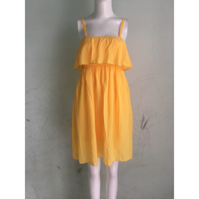 Đầm maxi chifon bèo dây - ngắn (40-55ky)