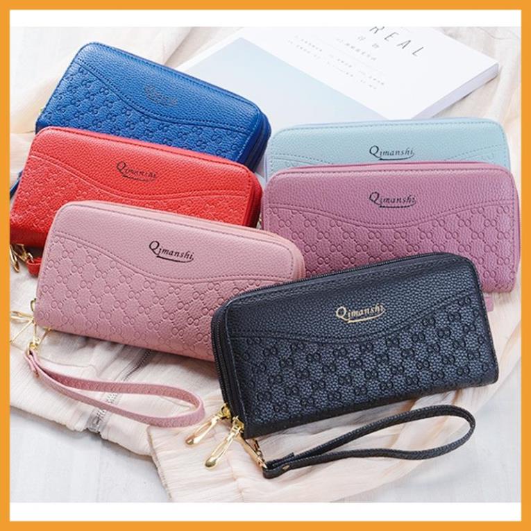 VÍ KHÓA KÉO Tiện Lợi Mini ZIP Da Chống Thấm Nước