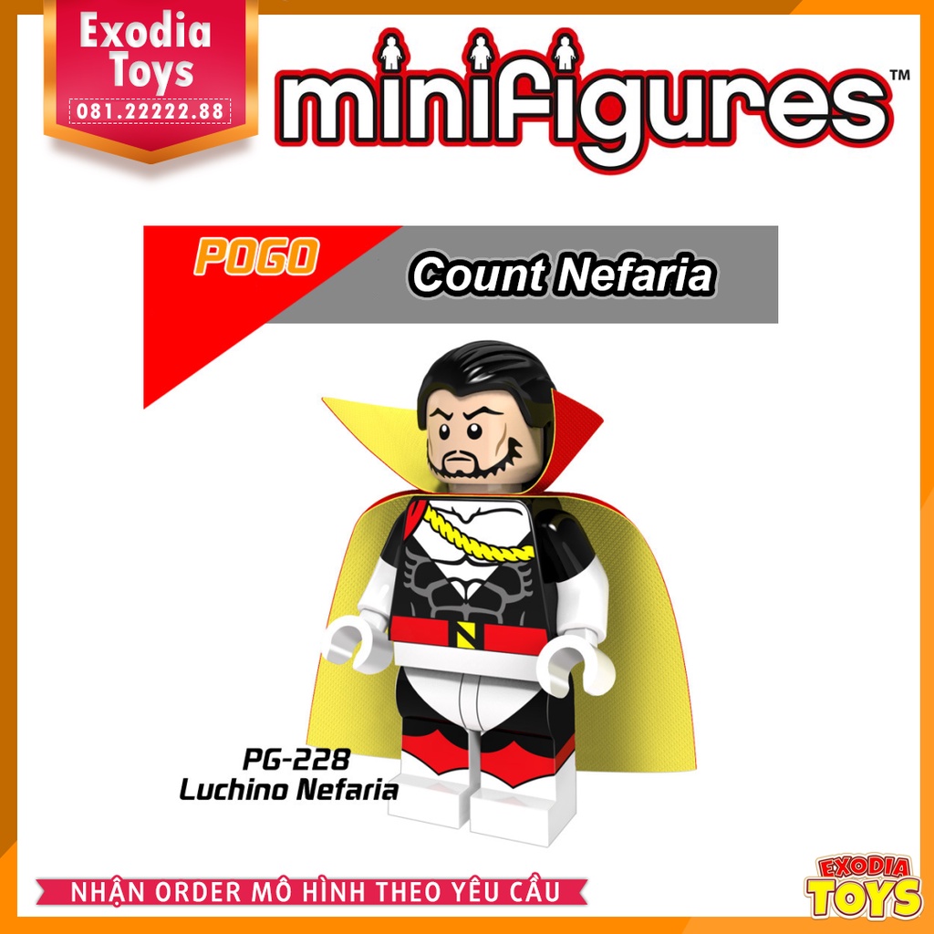 Xếp hình Minifigure nhân vật siêu anh hùng DC Comics và Marvel Comics - Đồ Chơi Lắp Ghép Sáng Tạo - POGO 8060