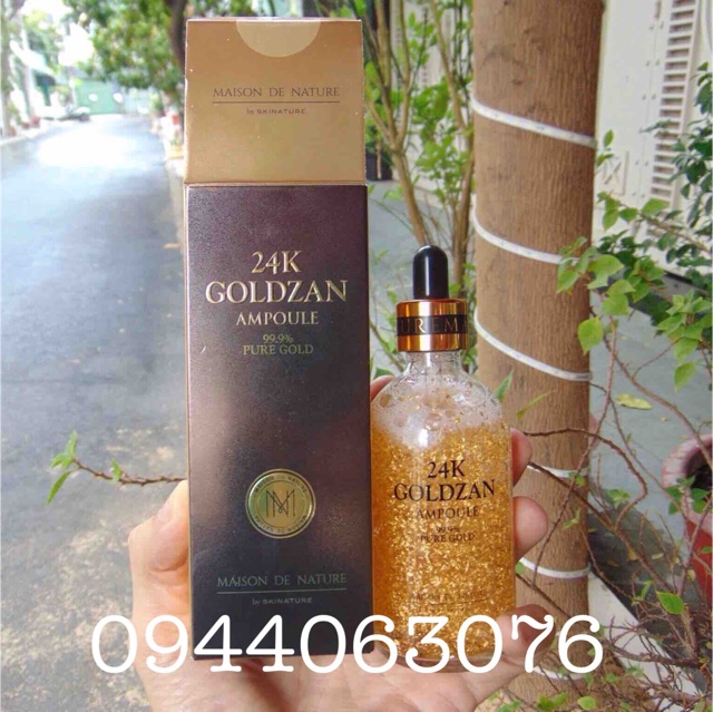 Tinh Chất 24k Goldzan Ampoule 99.9% Pure Gold 100mL