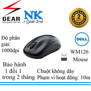 CHUỘT KHÔNG DÂY DELL WM126 2nd CHÍNH HÃNG THANH LÝ SNK