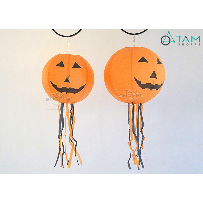 Đèn lồng Halloween Bí ngô có râu HLW-LDG-08