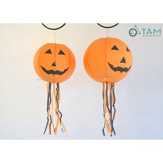 Đèn lồng Halloween Bí ngô có râu 08 TAN
