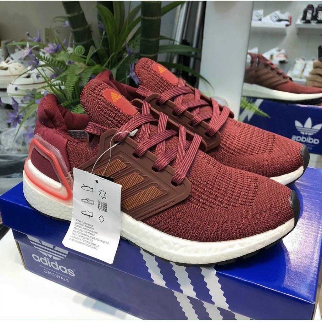 Giày Thể Thao Ultra Boost 6.0 màu đỏ đô dành cho chạy bộ đi lại hằng ngày nhẹ nhàng và êm chân