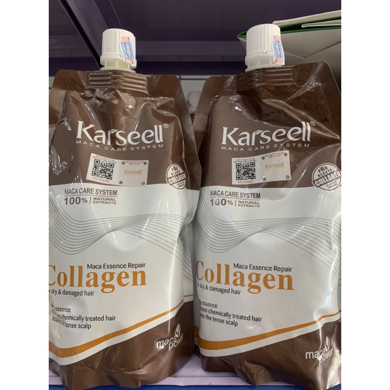 KEM HẤP Ủ TÓC COLLAGEN KARSEELL 500ML CHÍNH HÃNG  - PHỤC HỒI TÓC HƯ TỔN