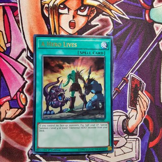 Thẻ bài Yugioh chính hãng | A Hero Lives | DUSA Ultra rare.