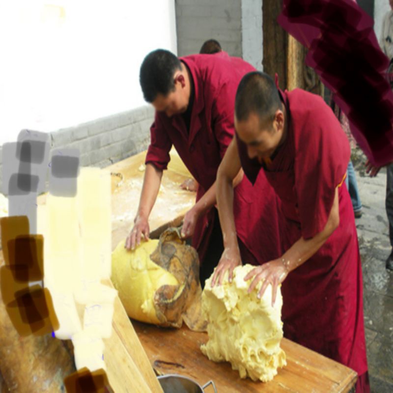 Bơ thực vật làm đèn bơ