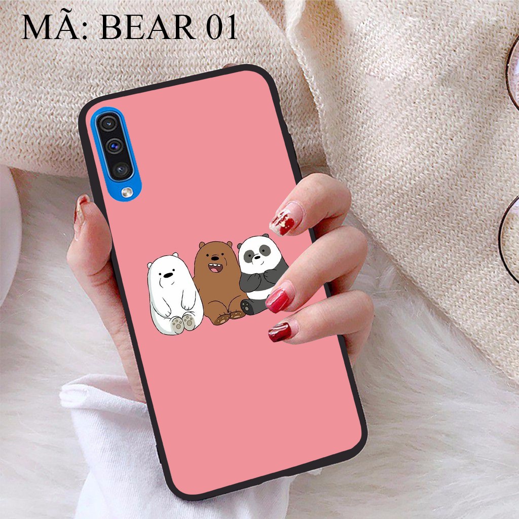 Ốp lưng Samsung A50 viền dẻo TPU BST Gia Đình Nhà Gấu