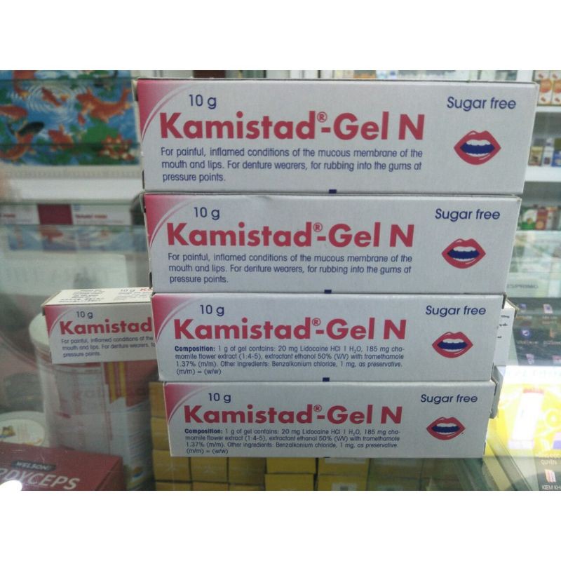 KAMITAS GEL- KEM BÔI NHIỆT MIỆNG NHIỆT LƯỠI 10mg
