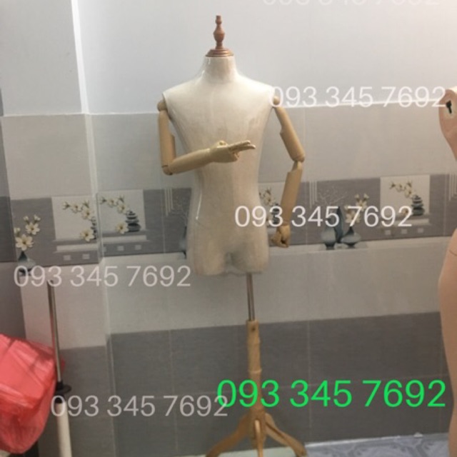 Manocanh Nam có tay vải kaki