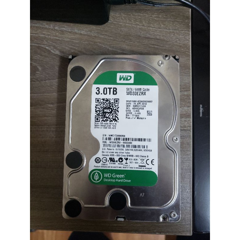 Ổ cứng HDD WD 3Tb, 3.5inch sức khoẻ 100%