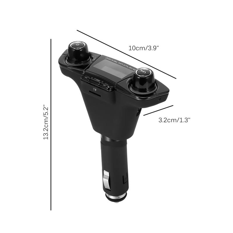 BT06 Màn hình LED Máy phát FM Bộ rảnh tay Bluetooth Xe hơi Âm thanh MP3 Máy nghe nhạc