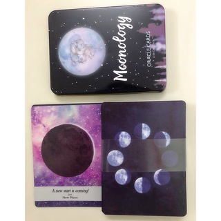 Bộ bài Moonology Oracle hộp sắt (shop review)