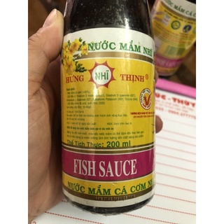 Nước mắm nhĩ cá cơm Hưng Thịnh 38 độ đạm
