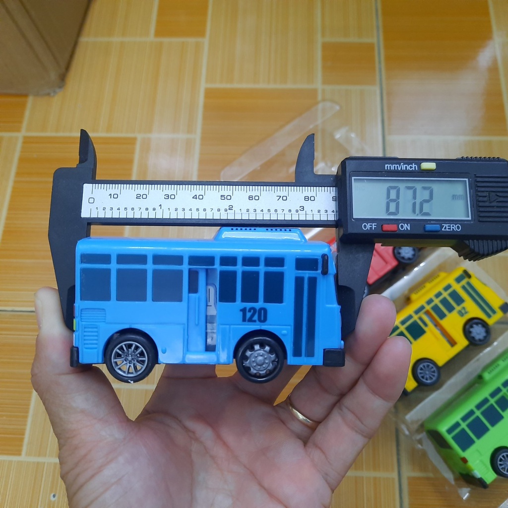 Ô tô buýt Tayo bus bộ gồm 4 chiếc xe bus chạy cót đồ chơi trẻ em