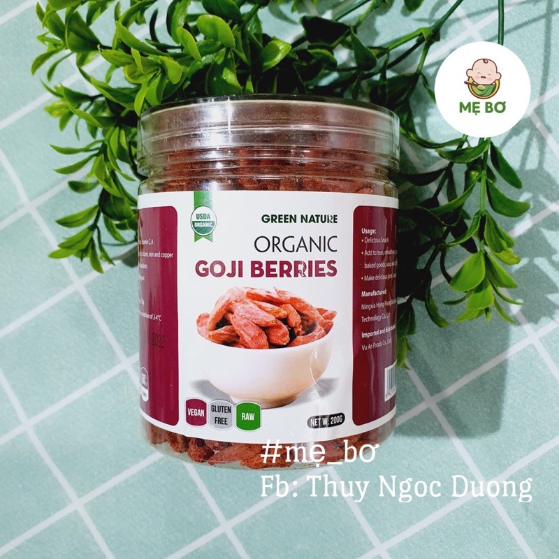 [Mẹ Bơ] Kỉ tử hữu cơ Green Nature/ Bio Planet/ AmaVie (USDA ORGANIC) | BigBuy360 - bigbuy360.vn