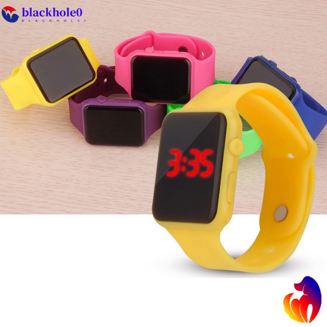 Đồng hồ đeo tay điện tử dây đeo bằng silicone dành cho trẻ em