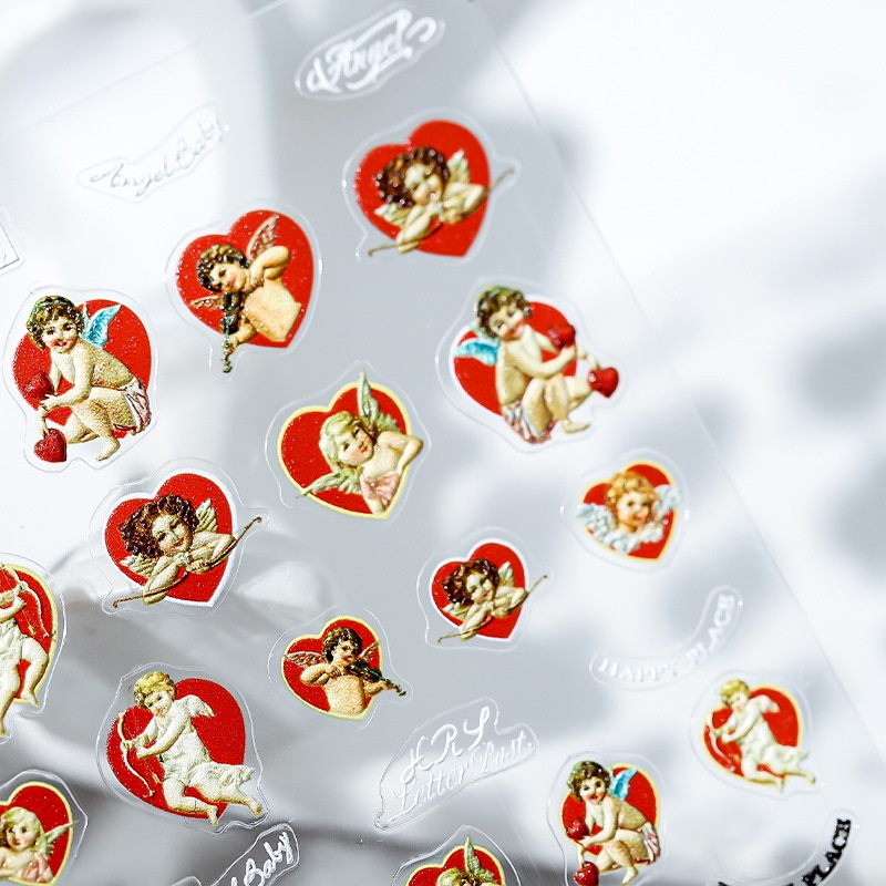 Sticker Dán Móng Tay 5D TS1199 Hình Thiên Thần Cho Bé