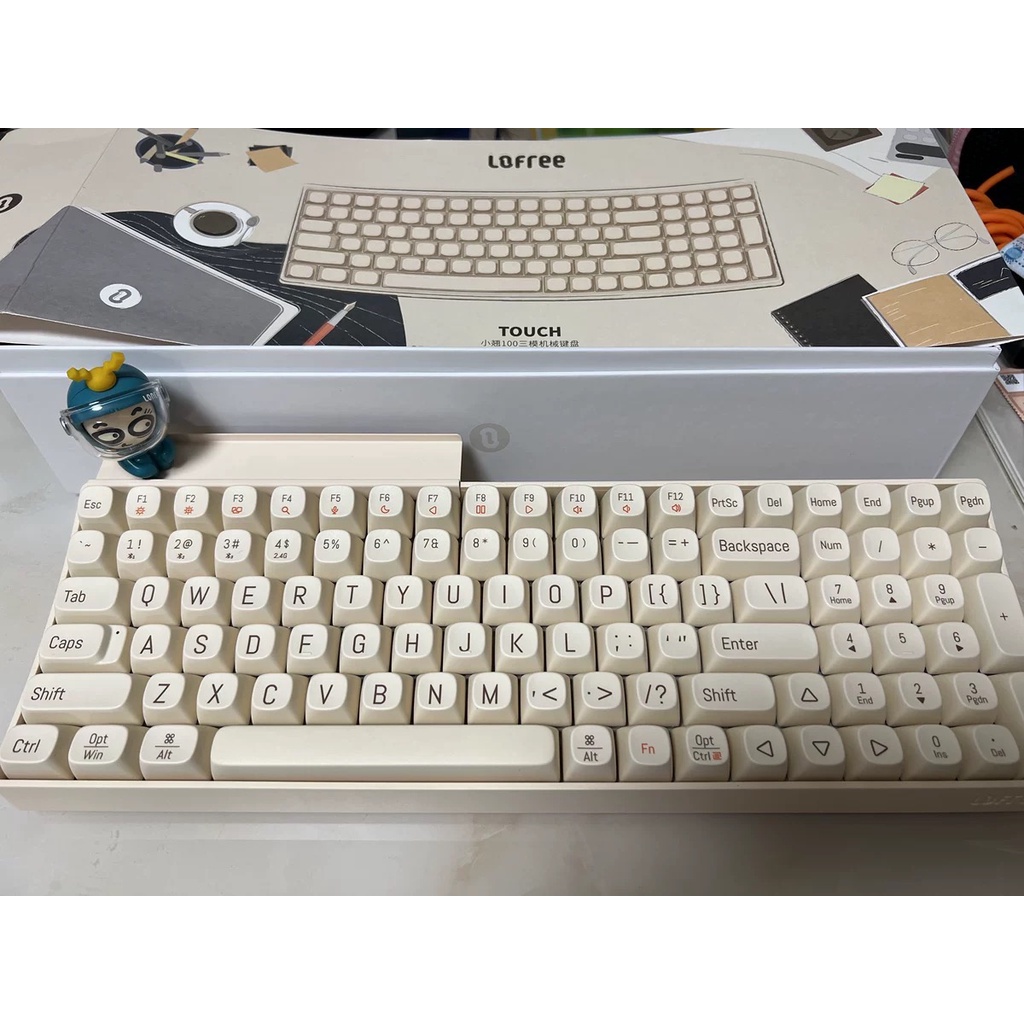 Bàn phím cơ không dây bluetooth Lofree Touch chính hãng, hotswap, có thể mua keycap để custom chính hãng