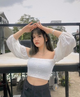 (có bán sỉ,ảnh thật,hoả tốc) 🍓ÁO_CROPTOP_TAY_PHỒNG🍍
