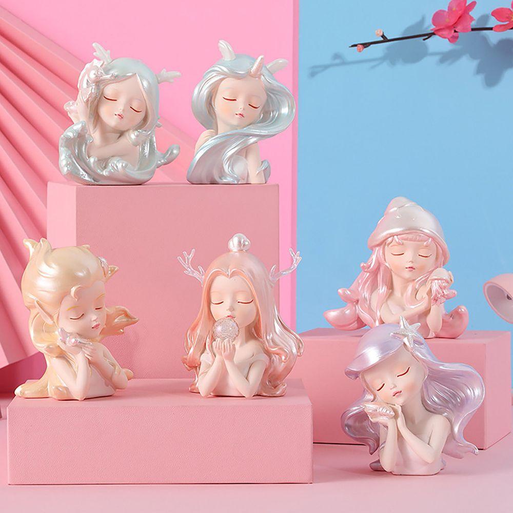 Đồ trang trí Cô Gái Đại Dương Chất Liệu Resin Để Bàn Trang Trí