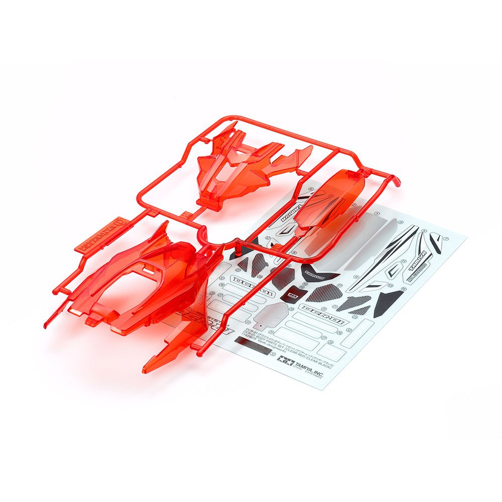 95407 Phụ Kiện Mini 4WD DCR-01 BODY PARTS SET (CLEAR RED)  - GDC