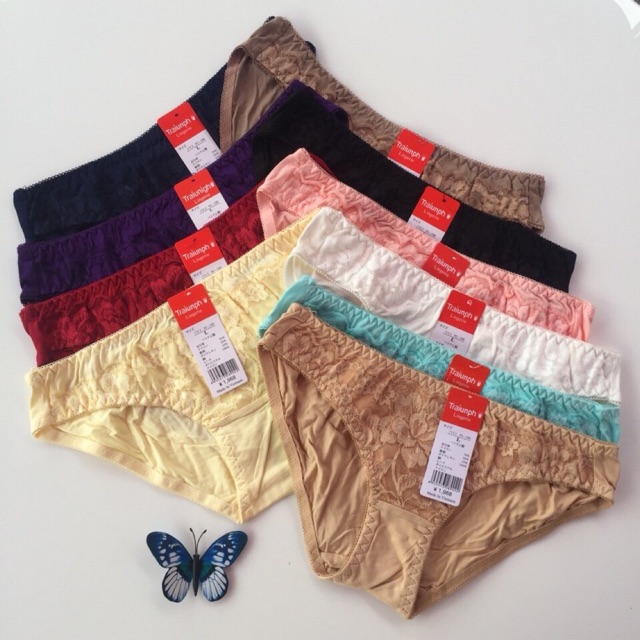 Quần lót nữ coton - set 10 quần màu như hình chất mềm mịn kháng khuẩn TH Việt