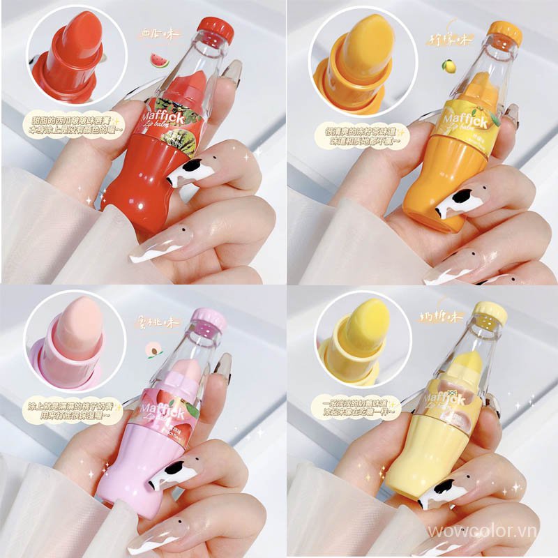 [Hàng mới về] Son dưỡng môi MAFFICK chiết xuất đậu nành không màu dưỡng ẩm chống khô chống nứt nẻ