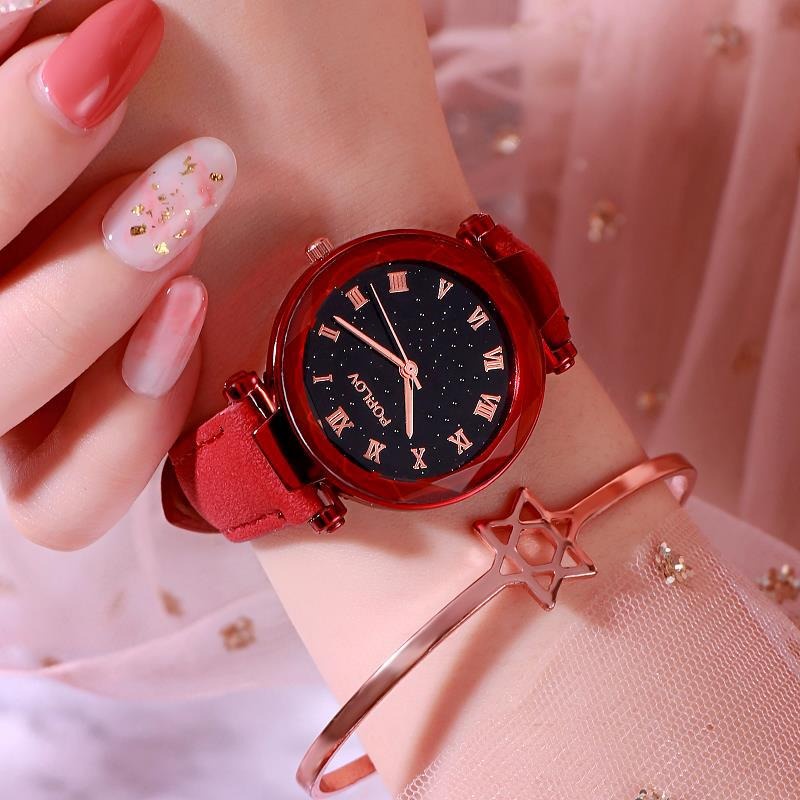 Đồng hồ nữ dây da đẹp đeo tay Chính Hãng PopLow cao cấp thời trang Hàn Quốc | BigBuy360 - bigbuy360.vn