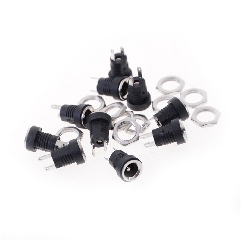Set 10 đầu nối giắc cắm nguồn Dc-022B 5.5x2.1mm chất lượng cao