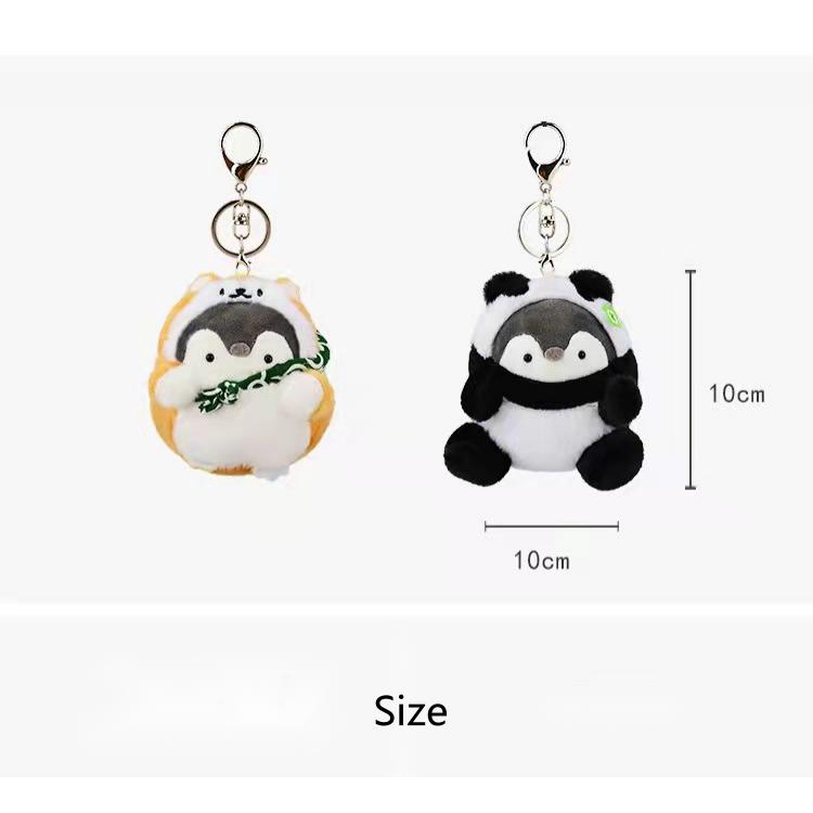 Móc Khóa Hình Chim Cánh Cụt Nhồi Bông Dễ Thương