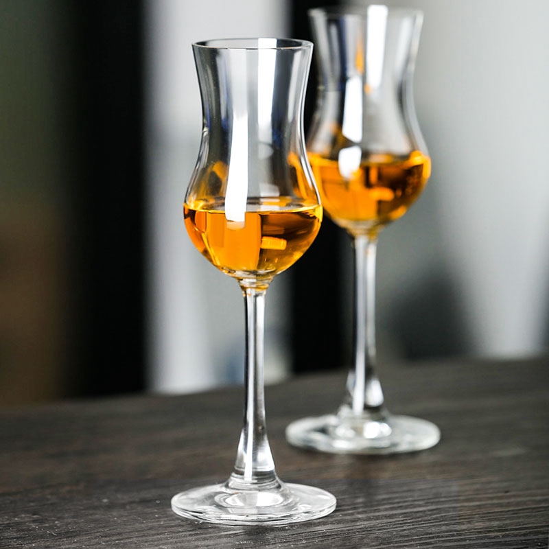 Ly Thủy Tinh Uống Rượu Whiskey Không Chứa Chì Hình Hoa Tulip Ngọt Ngào Kính