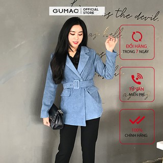 Áo khoác nữ gân đai eo GUMAC A12910